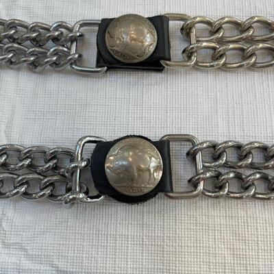 Lot 250 - Leather Straps and Belt Extensions