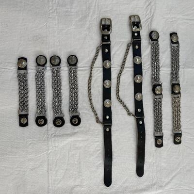 Lot 250 - Leather Straps and Belt Extensions