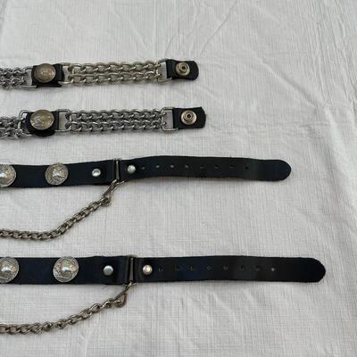 Lot 250 - Leather Straps and Belt Extensions