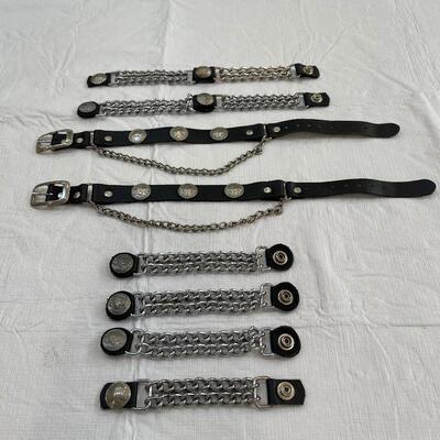Lot 250 - Leather Straps and Belt Extensions