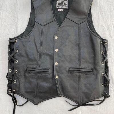 Lot 253 - Leather Vests - One with Harley-Davidson Patch