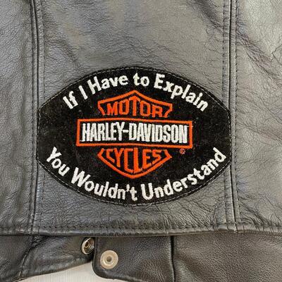 Lot 253 - Leather Vests - One with Harley-Davidson Patch