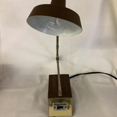 B1052 Mid Century Tensor Lamp Decorative Boxes Leather Globe Decor