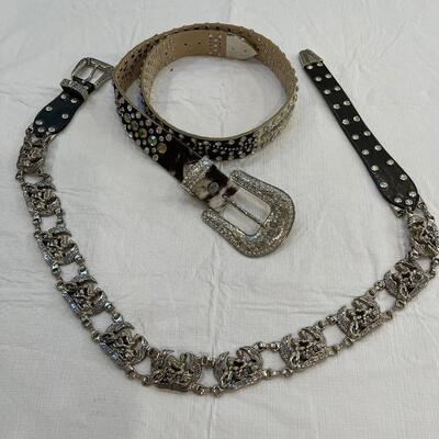Lot 255 - Beautiful Ladies Leather Belts 