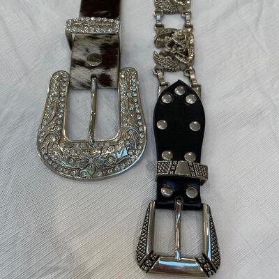 Lot 255 - Beautiful Ladies Leather Belts 