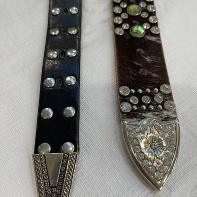 Lot 255 - Beautiful Ladies Leather Belts 