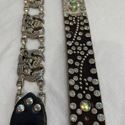 Lot 255 - Beautiful Ladies Leather Belts 