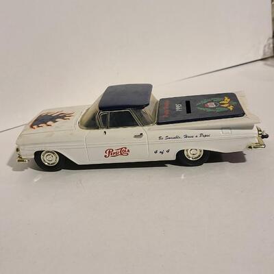 8 1/2" L Pepsi Die-cast Coin Bank -Item# 419