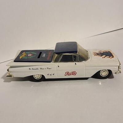 8 1/2" L Pepsi Die-cast Coin Bank -Item# 419