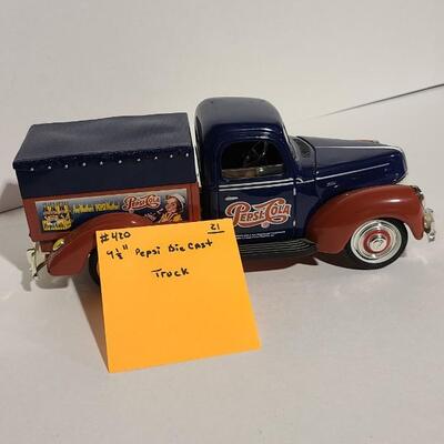 9 1/2" Pepsi Die-cast Coin Bank -Item# 420