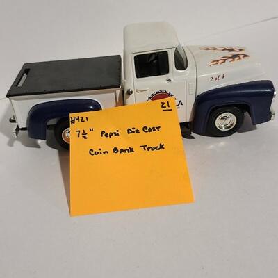 7 1/2"L Pepsi Die-cast Coin Bank -Item# 421