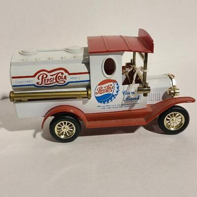6 1/2"L Pepsi Die-cast Coin Bank -Item# 422