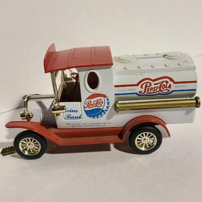 6 1/2"L Pepsi Die-cast Coin Bank -Item# 422