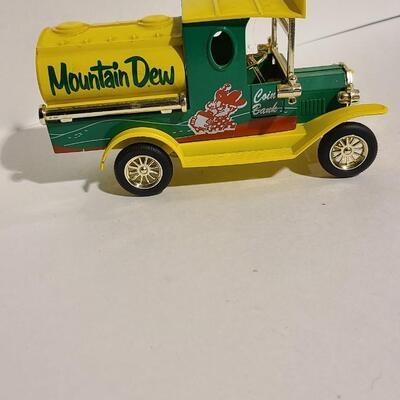 6 1/2"L Mountain Dew Coin Bank -Item# 424