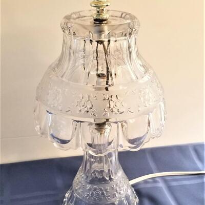 Lot #17  Decorative Glass Boudoir Lamp