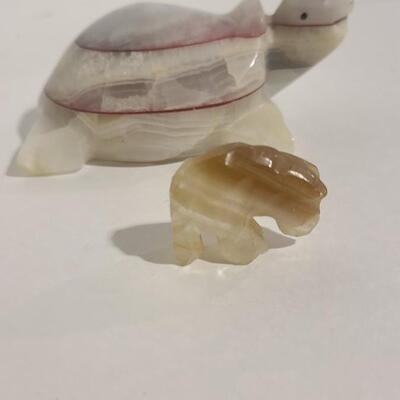 Mini Turtle Figurines - marble type -Item# 447 