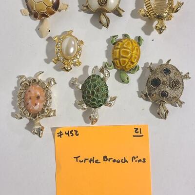 Turtle Brooch Pins -Item# 452