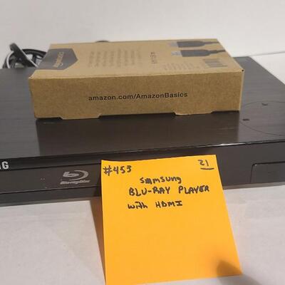 Samsung Blu-ray Player + HDMI cable -Item# 453