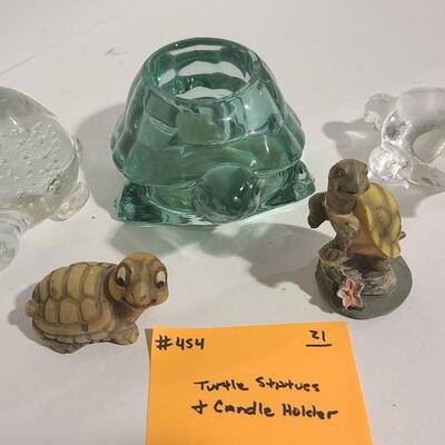 Turtle Figurines and Candle Holder -Item# 454