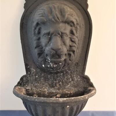 Lot #27  Cast Aluminum Garden Piece - Lion's Head