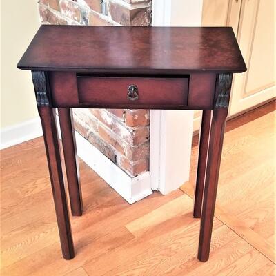 Lot #28  Contemporary Side Table with Drawer