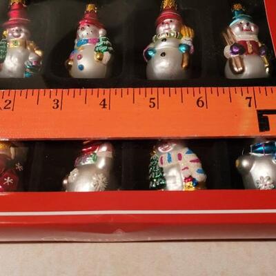 Lot 133: New Christmas Glass Deco Ornaments 