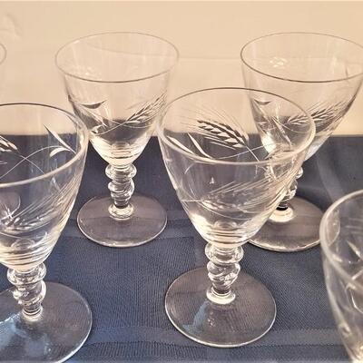 Lot #39  10 Vintage Wine/Cordial Crystal Goblets