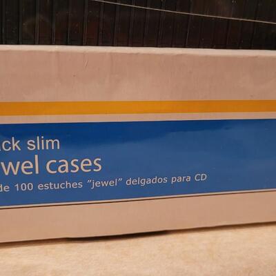 Lot 144: New Black CD Jewel Cases (100 Total)