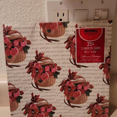 Lot 147: Assorted NEW Sealed Vintage Gift Wrap Paper