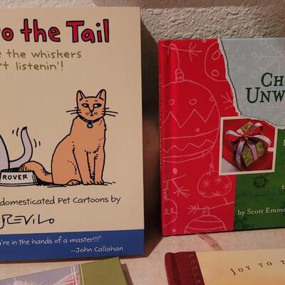 Lot 177: New Hallmark Cat Magnets + Books 