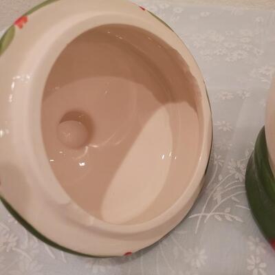 Lot 183: Snowman Cookie Jar and Holiday Cookie Cutters