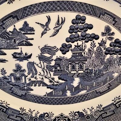 Lot #44  Blue Willow Platter