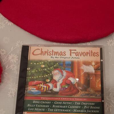 Lot 201: Extra Large Stocking, Soft Average Stocking and Christmas CD