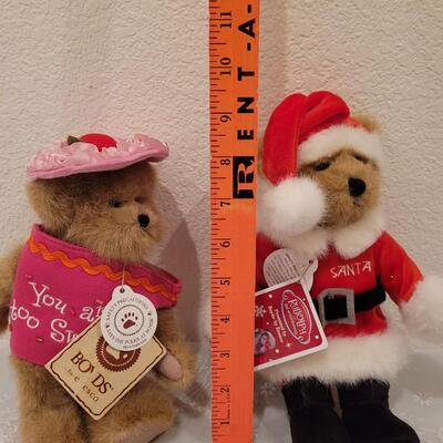 Lot 205: Boyd's Bears Santa Bear and Cupcake Bear