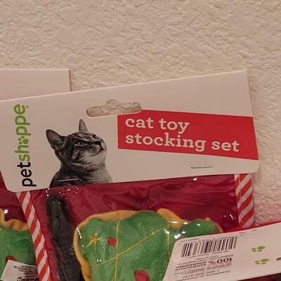 Lot 219: Cat Stockings with Toys