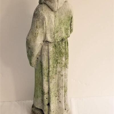 Lot #49  Vintage Concrete St. Francis garden statue