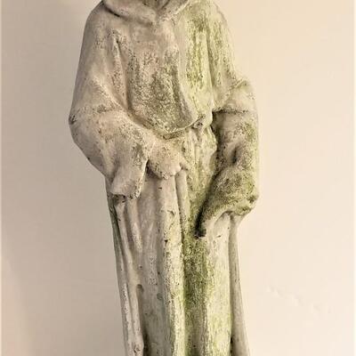 Lot #49  Vintage Concrete St. Francis garden statue
