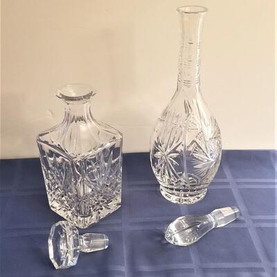 Lot #50  Two nice Crystal Decanturs