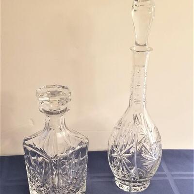 Lot #50  Two nice Crystal Decanturs