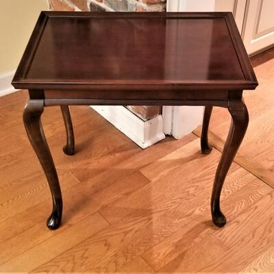 Lot #51  Contemporary Queen Anne Style Lamp Table
