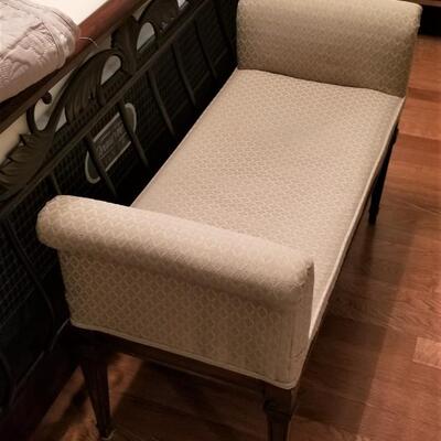Lot #54  Nice Upholstered Bed Bench