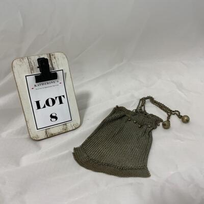 [8] ANTIQUE | Mesh Draw-String Purse | Substantial | Great Design