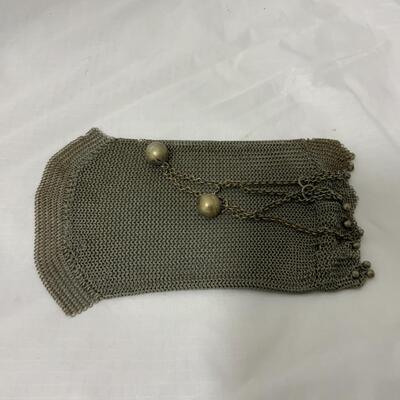 [8] ANTIQUE | Mesh Draw-String Purse | Substantial | Great Design