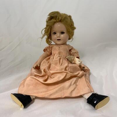 [10] VINTAGE | 1930s | 13 inch Shirley Temple Doll | 13â€ Composite
