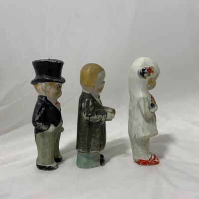 [11] ANTIQUE | 1920s | Bisque Bride Groom Priest | Made in Japan