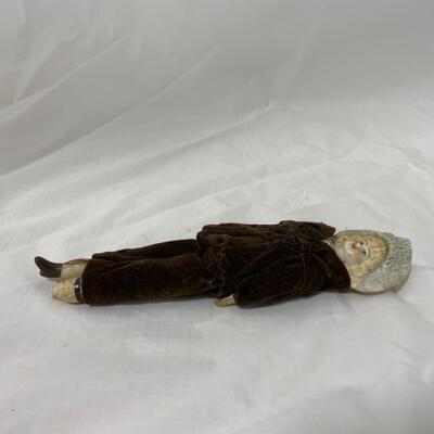 [12] ANTIQUE | All Original | Porcelain Straw-Bodied Doll 