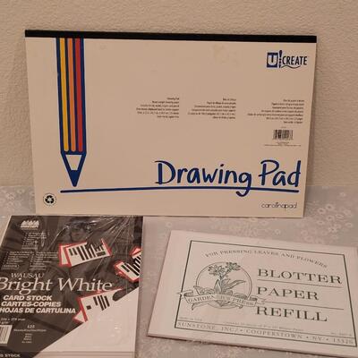 Lot 253: Art Pads and Card Stock (opened)