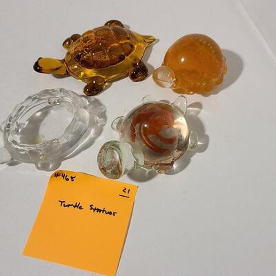 Turtle Figurines Paper weights - Glass -Item# 468
