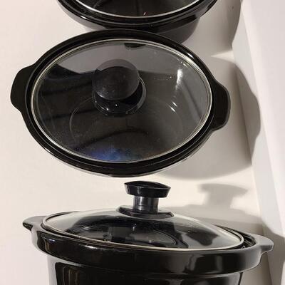 3 Ceramic Pots+Lids -Item# 498