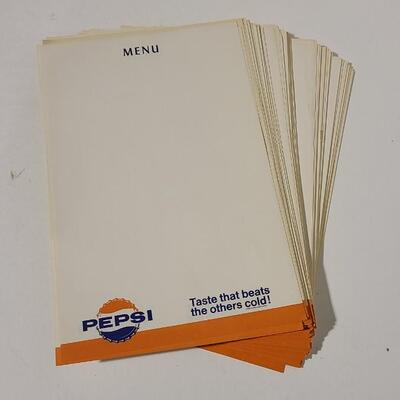 Blank Pepsi Menu Sheets -Item# 507
